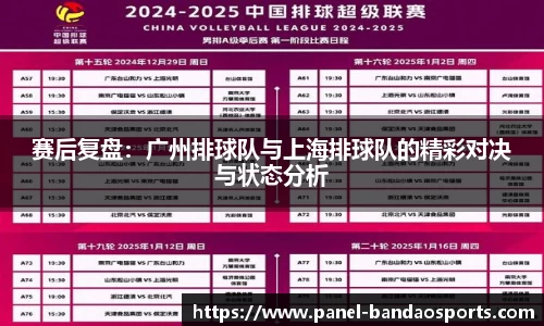 赛后复盘：广州排球队与上海排球队的精彩对决与状态分析